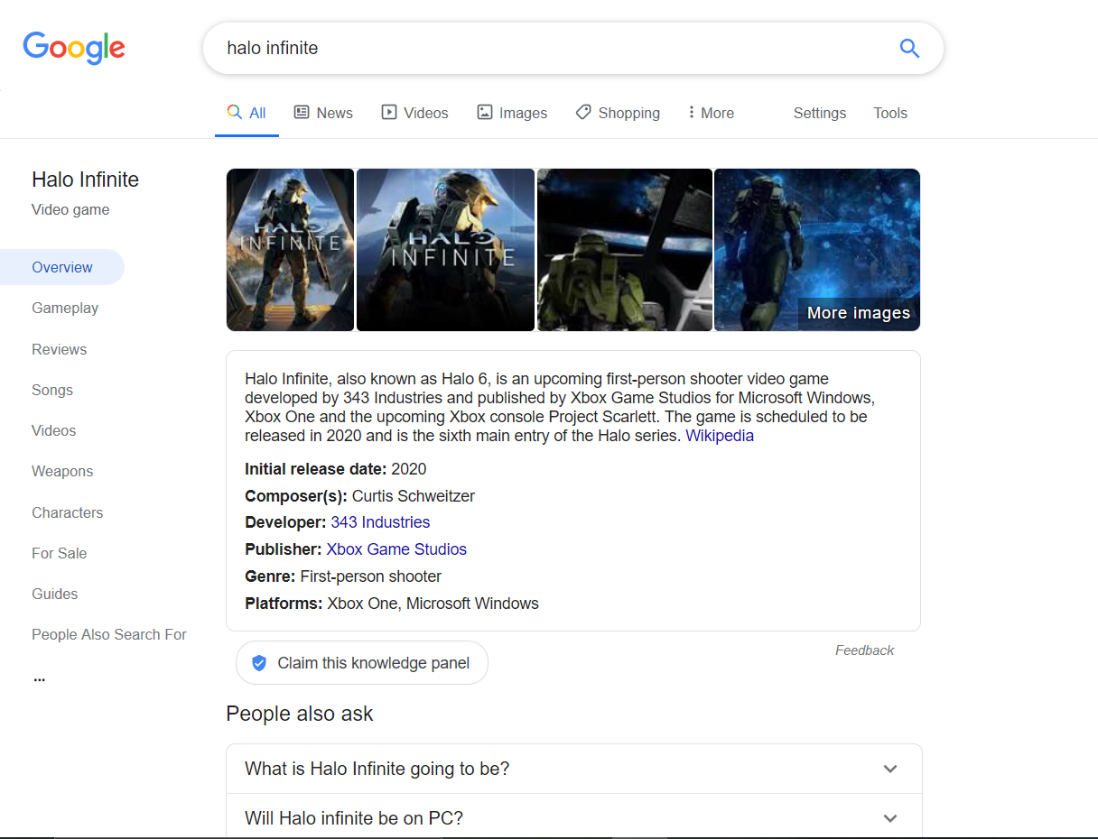 google video games ricerca