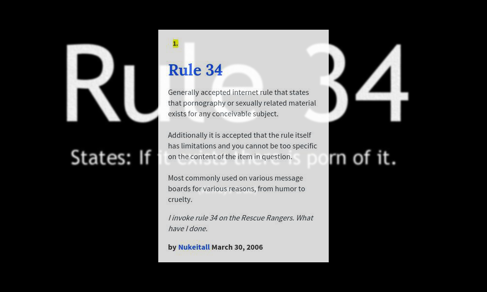 Rule 34 - Urban Dictionary